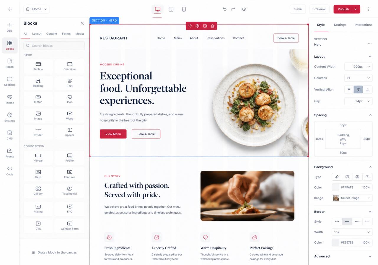 Your own branded site on your domain.