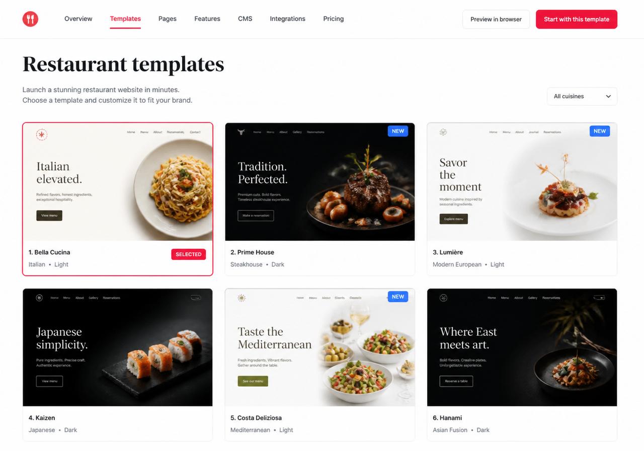 Digital menu boards in 5 minutes.